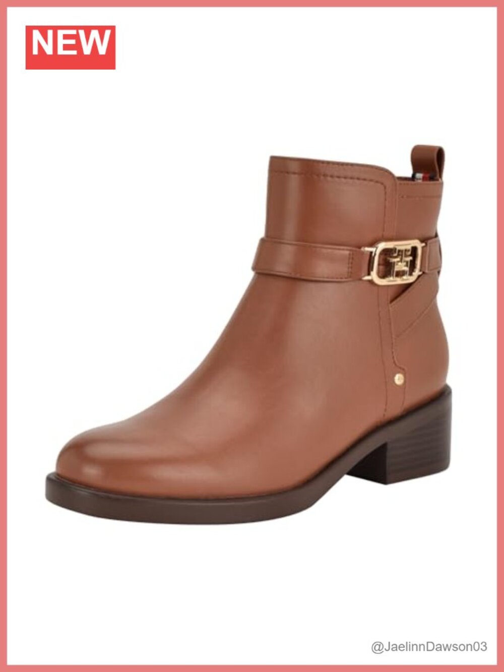 Heeled Ankle Booties with Zippered Side & Cushioned Insole